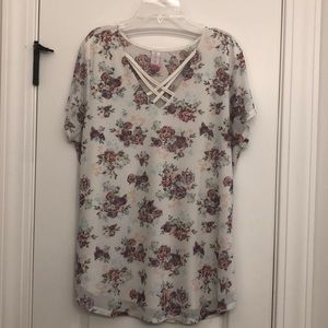 Floral short sleeve shirt